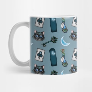 Cheshire Cat Dark Night Pattern Mug